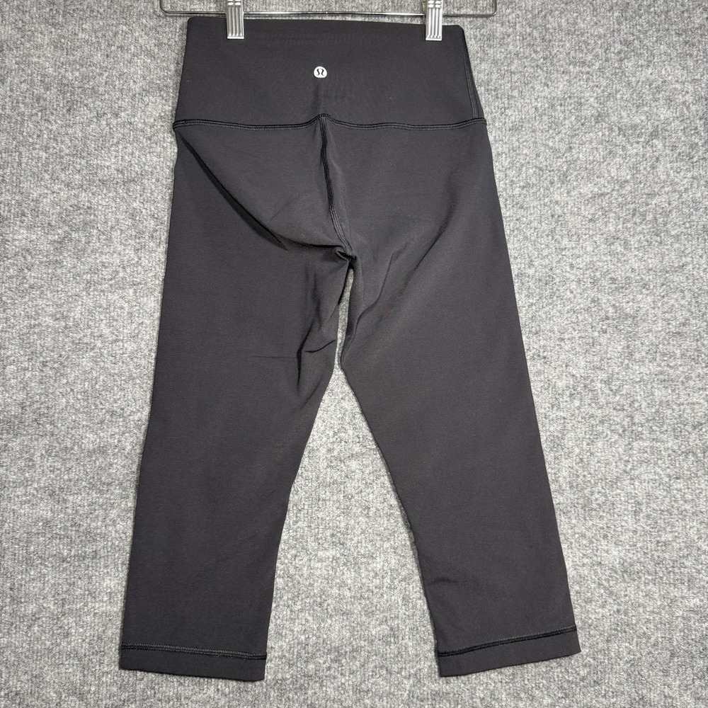 Lululemon Align Leggings Womens Black Cropped Size 4 - Picture 1 of 7